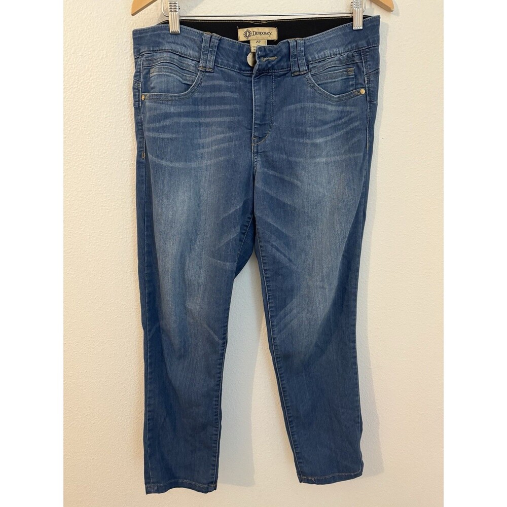 Democracy "Ab" Technology Womens Jeans Size 12 Medium Wash Straight Leg